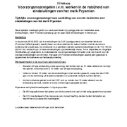 TTVWI-028 Voorzorgsmaatregel werken in de nabijheid van eindsluitingen merk Prysmian