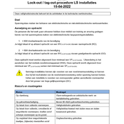 EVI-001 Lock-out Tag-out procedure NL offshore LS-installaties 2022-04-15