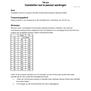 TIB-024 Vastellen toe te passen aardingen