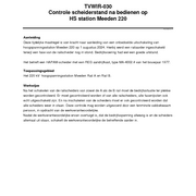 TVWIR-030 Controle scheiderstand na bedienen op HS station Meeden 220