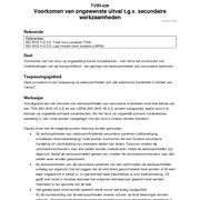 TVWI-026 Voorkomen van ongewenste uitval tgv secundaire werkzaamheden 
