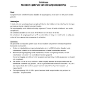 TVWIR-005 Meeden 380 gebruik van de langskoppeling 