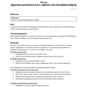 TPA-003 Algemene procedure mbt stations met inbraakbeveiliging 
