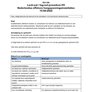 EVI-100 Lock-out Tag-out procedure NL offshore HV-installaties 2022-04-15