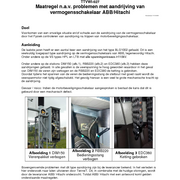 TTVWI-027 Maatregel n.a.v. problemen met aandrijving van vermogensschakelaar ABB Hitachi