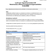 EVI-100 Lock-out Tag-out procedure NL offshore HV-installaties 2022-04-15