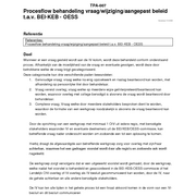 TPA-007 Werkwijze Procesflow behandeling vraag-wijziging-aangepast beleid t.a.v. BEI‐KEB‐OESS