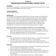 TTVWI-016 Beheersing kortsluitvermogen Lelystad 150 