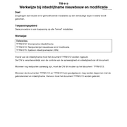 TIB-013 Werkwijze bij inbedrijfname nieuwbouw en modificatie