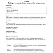 TVWI-029 Metingen en beproevingen aan primaire componenten