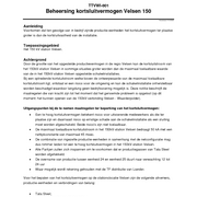 TTVWI-001 Beheersing kortsluitvermogen Velsen 150 