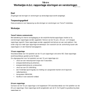 TIB-014 Werkwijze rapportage storingen en verstoringen concept